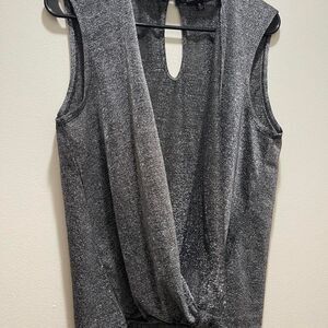 Almost-famous Women's Grey and Silver Vest